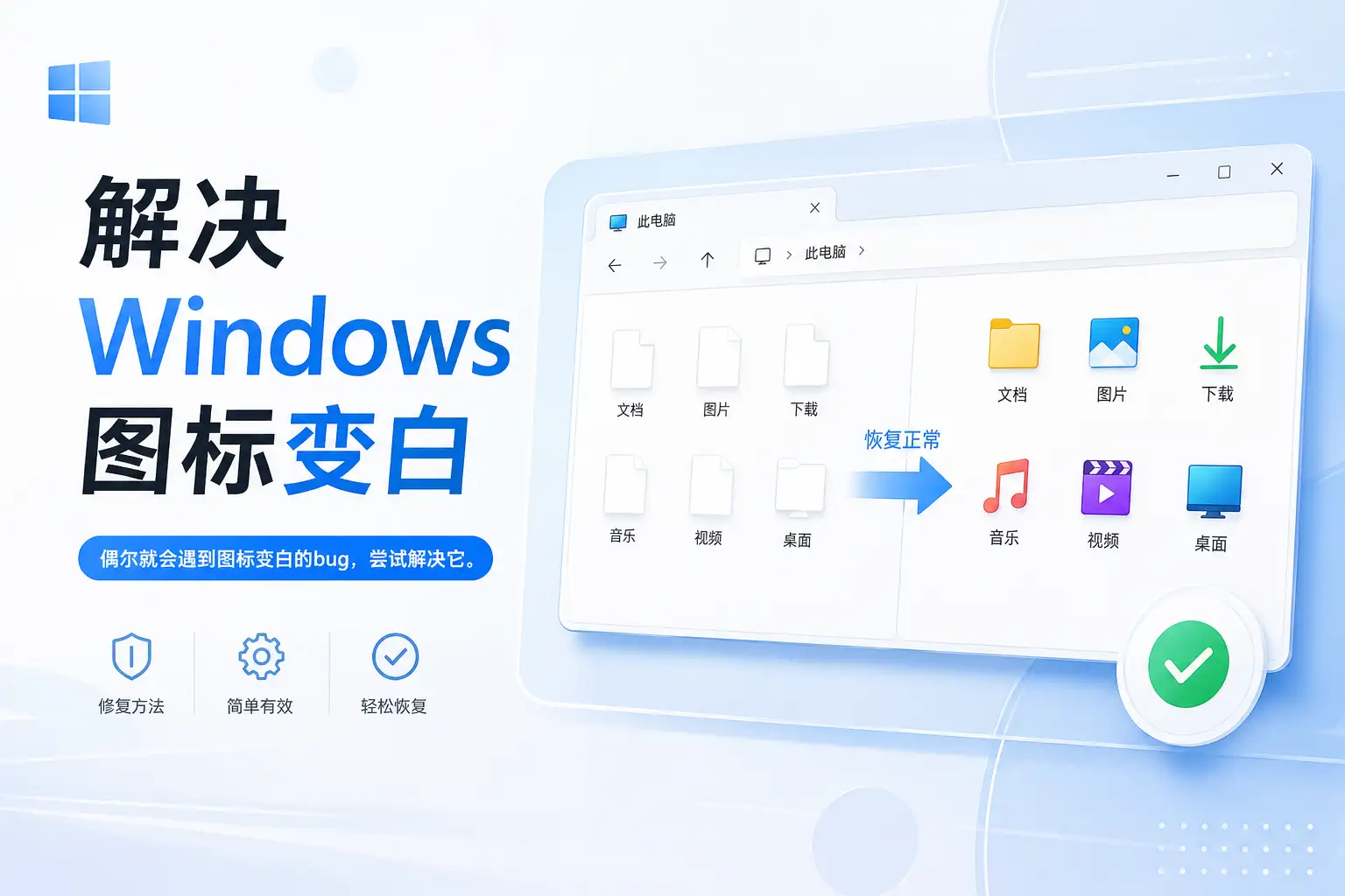 解决Windows图标变白