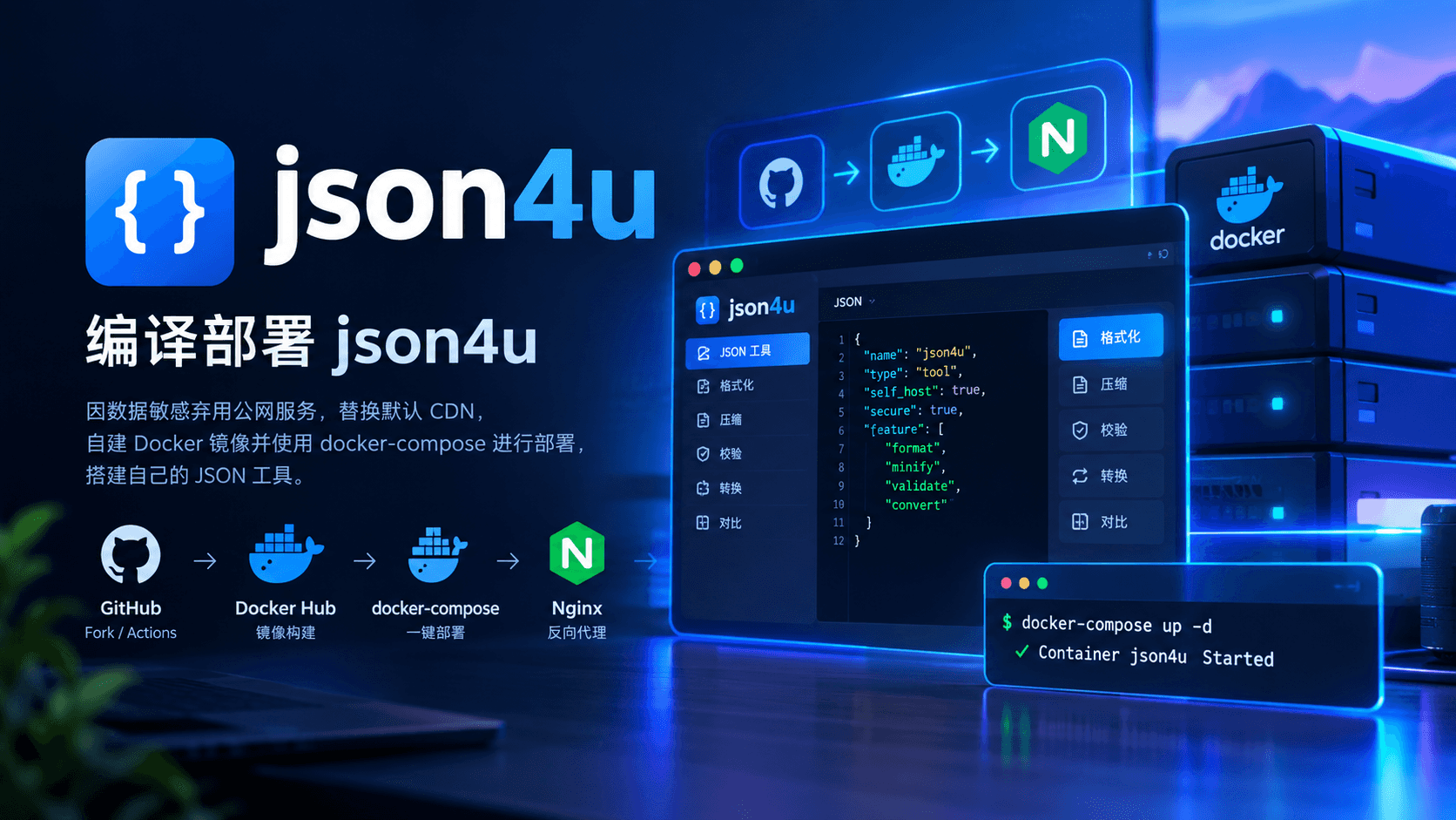 编译部署json4u